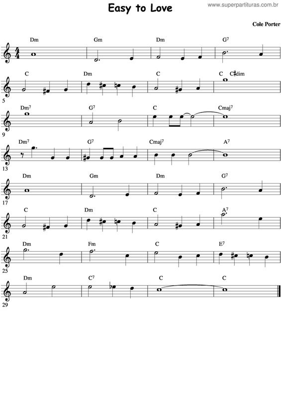 Partitura da música Easy To Love v.5