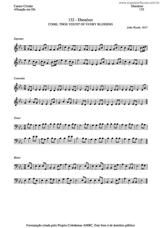 Partitura da música Ebenézer v.2