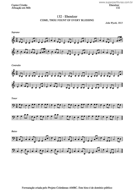 Partitura da música Ebenézer v.4