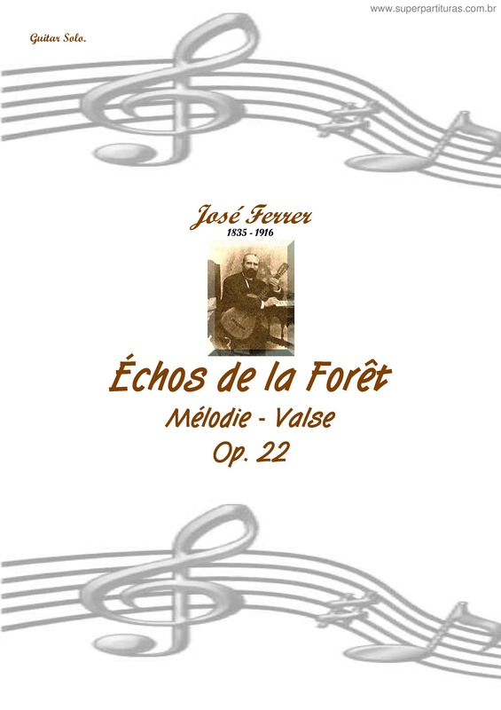 Partitura da música Echos de la Foret