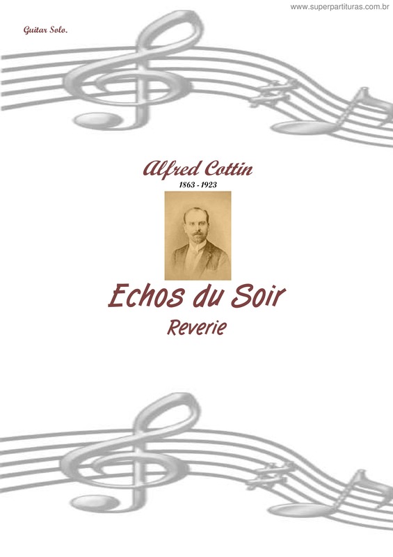 Partitura da música Echos du Soir