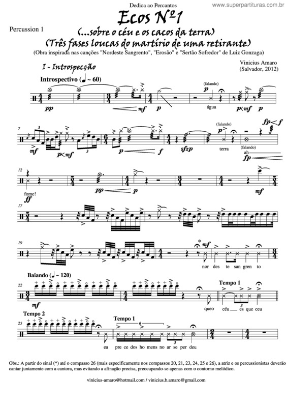 Partitura da música Ecos nº1 v.2