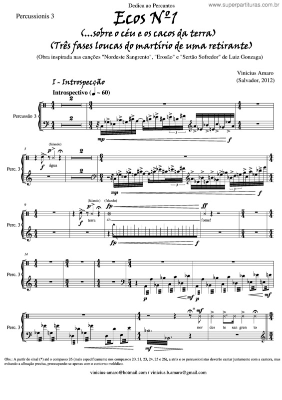 Partitura da música Ecos nº1 v.4