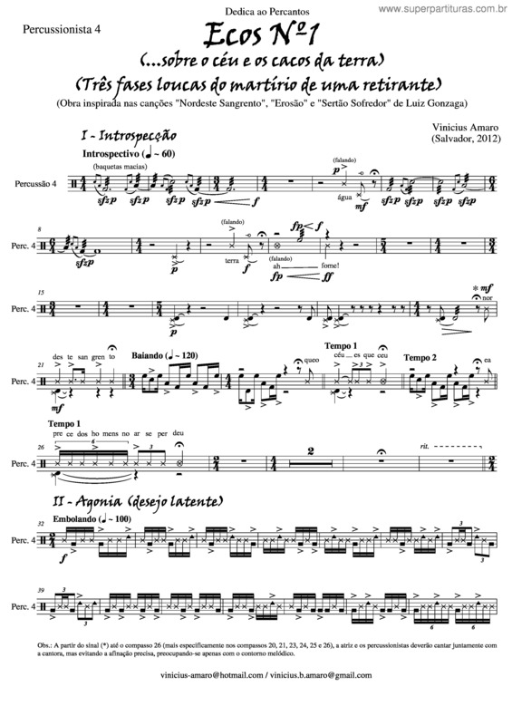 Partitura da música Ecos nº1 v.5