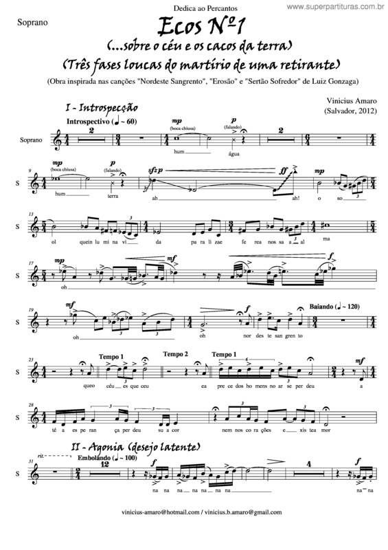 Partitura da música Ecos nº1 v.7