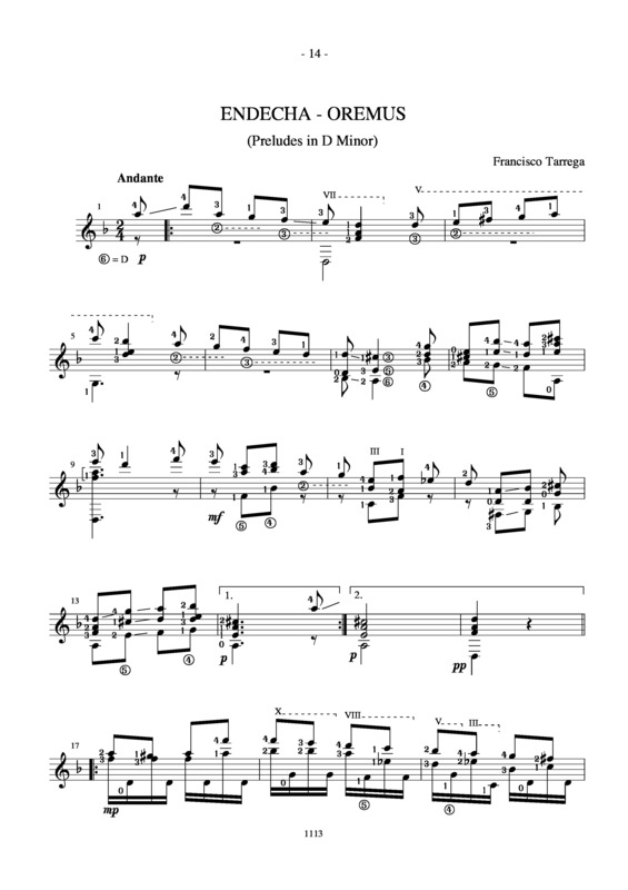 Partitura da música Edecha Oremus (Preludes In Dm)