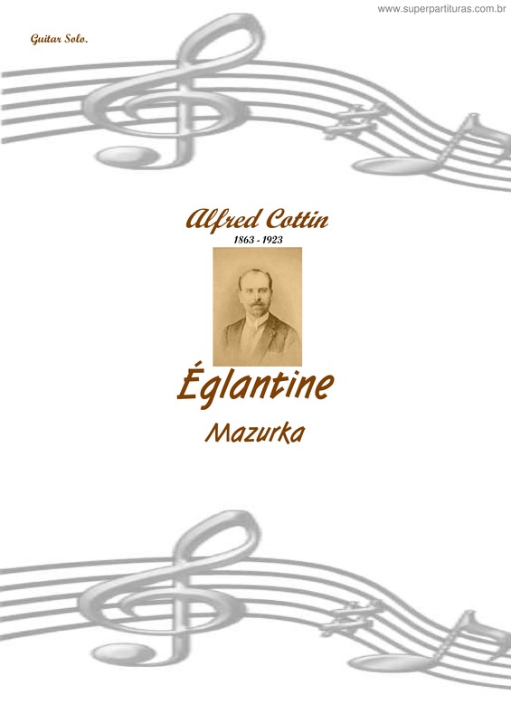 Partitura da música Eglantine