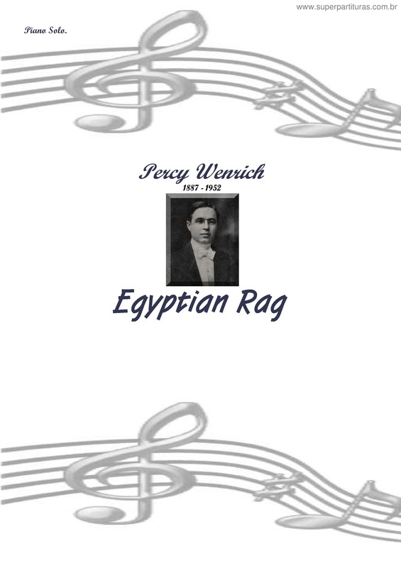 Partitura da música Egyptian Rag