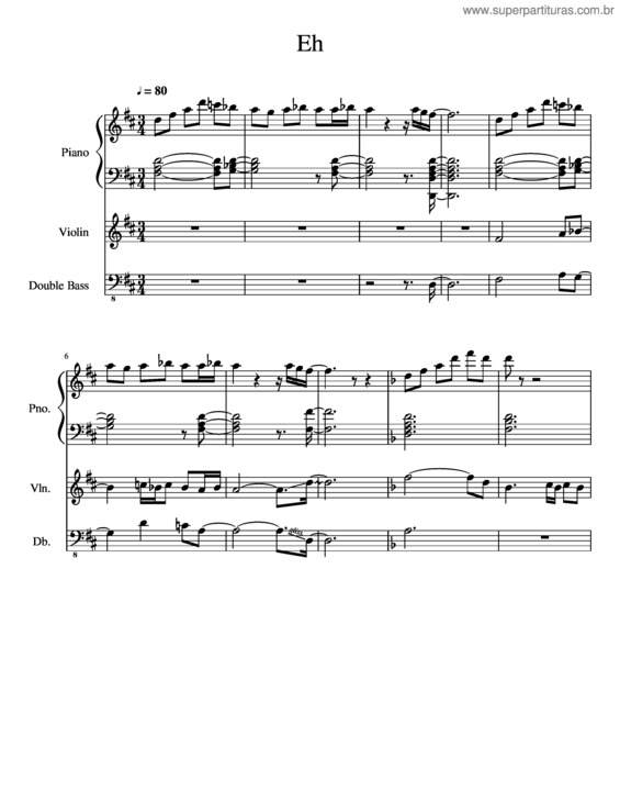 Partitura da música Eh v.3