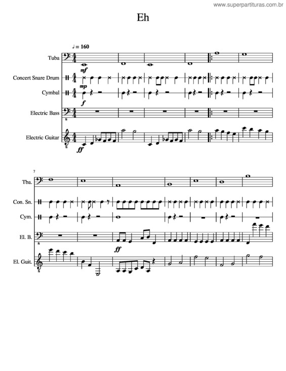 Partitura da música Eh v.6