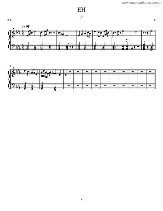 Partitura da música Eh v.7