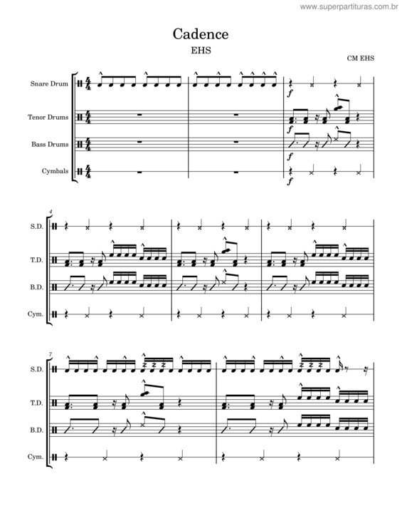 Partitura da música Ehs Cadence – Noone16151234