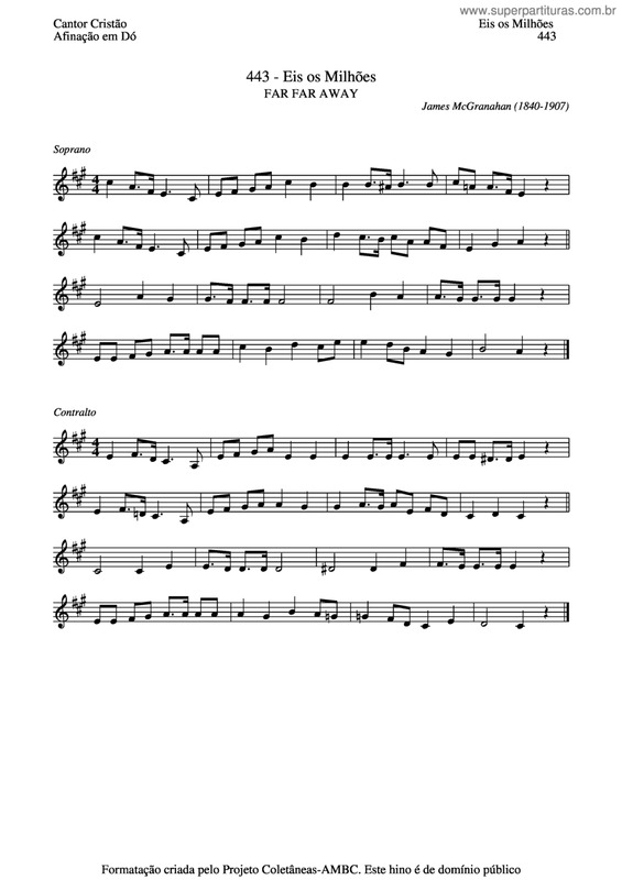 Partitura da música Eis Os Milhões v.3