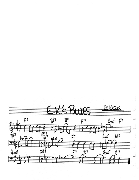 Partitura da música EKs Blues v.5