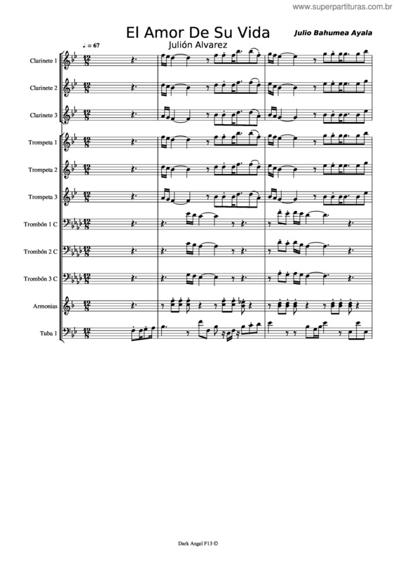 Partitura da música El Amor De Su Vida Julión Alvarez