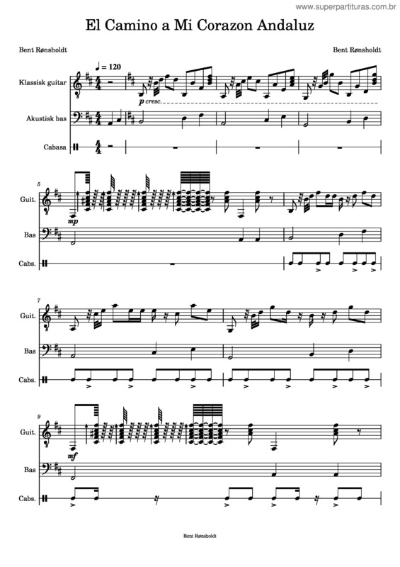 Partitura da música El Camino A Mi Corazon Andaluz
