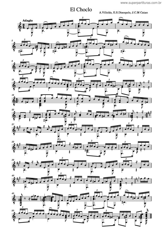 Partitura da música El Choclo v.17