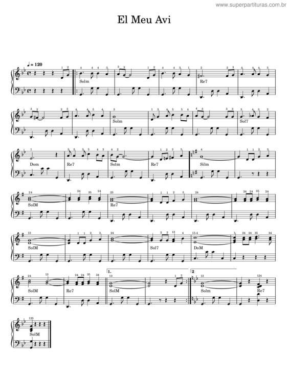 Partitura da música El Meu Avi v.3
