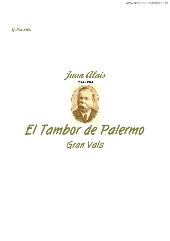 Partitura da música El Tambor de Palermo v.2