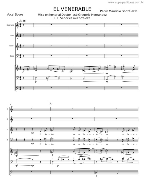 Partitura da música El Venerable