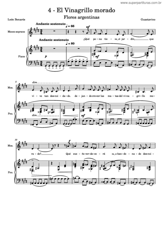 Partitura da música El Vinagrillo Morado