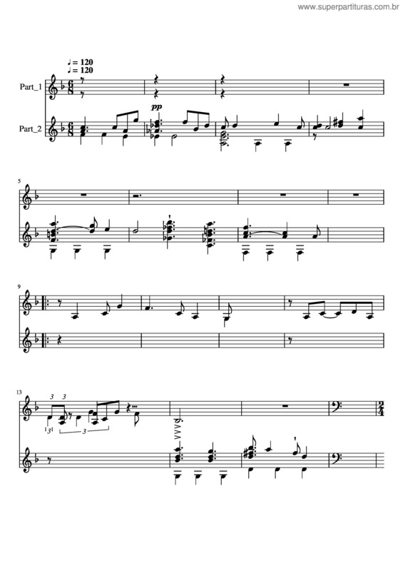 Partitura da música El Vuelo Luz Marina Posada