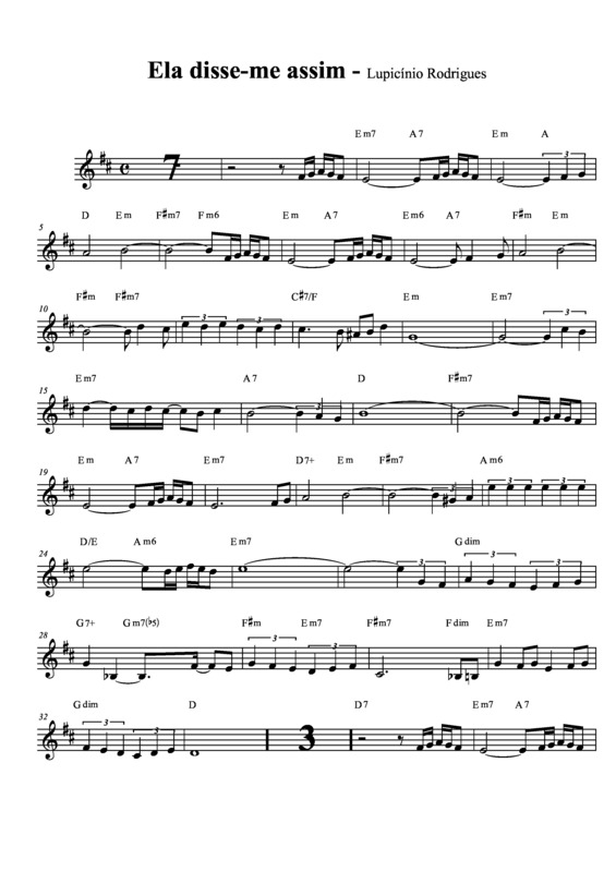 Partitura da música Ela Disse-me Assim v.8