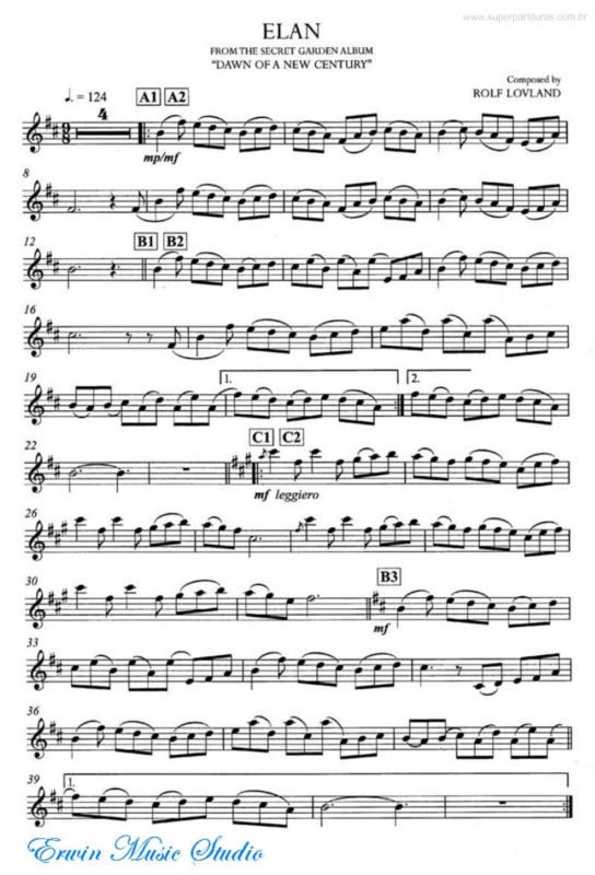 Partitura da música Elan v.2