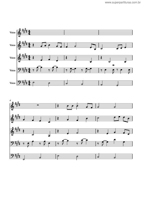 Partitura da música Ele É A Mão Em Meu Ombro – Projet`Art