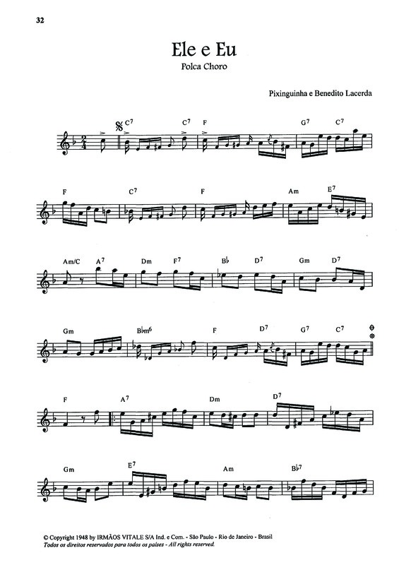 Partitura da música Ele e Eu v.6