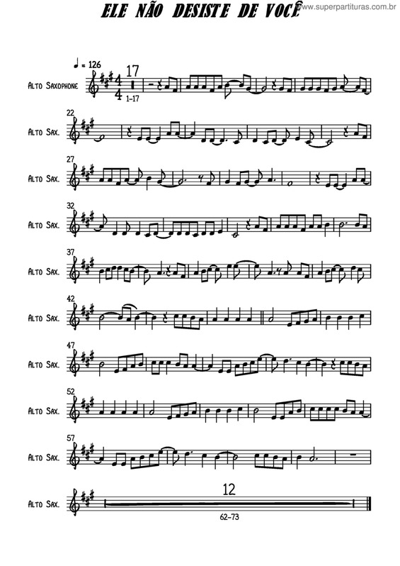 Partitura da música Ele Não Desiste De Você v.6