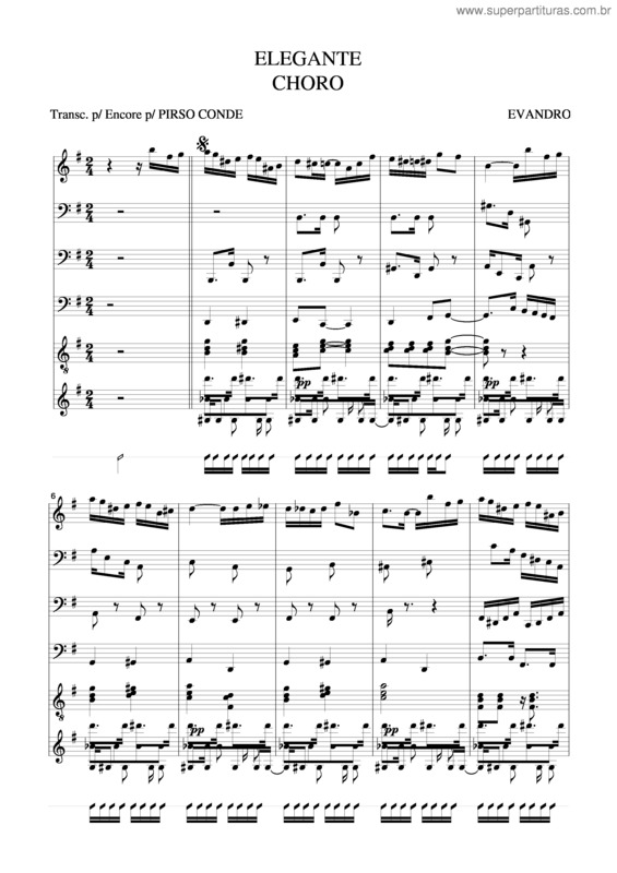 Partitura da música Elegante v.5