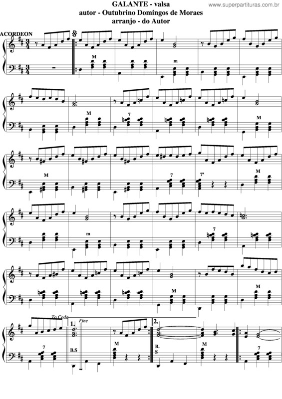 Partitura da música Elegante v.9