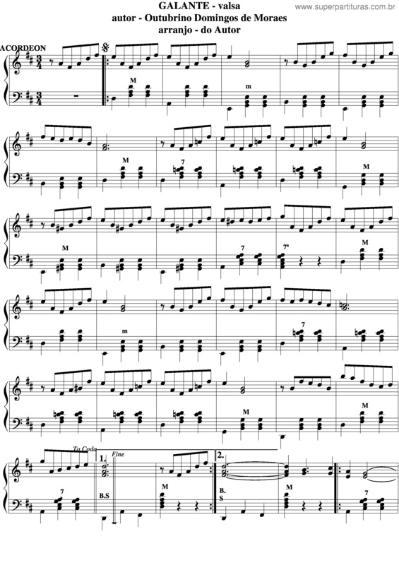 Partitura da música Elegante v.9