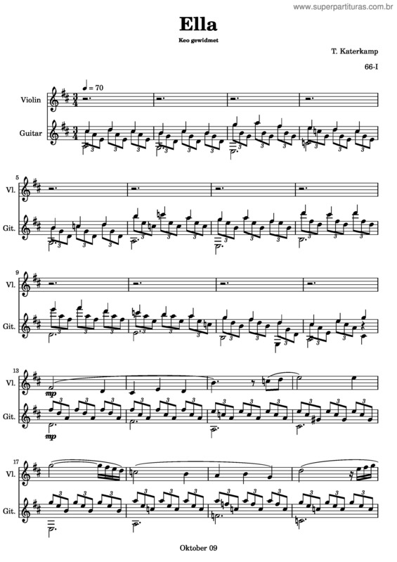 Partitura da música Ella v.2