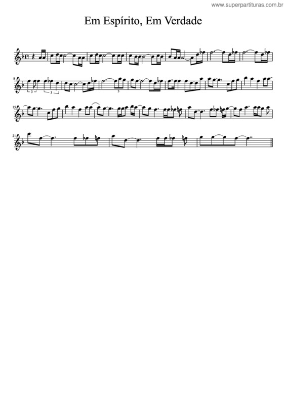 Partitura da música Em Espírito, Em Verdade v.10