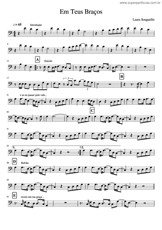 Partitura da música Em Teus Braços v.15