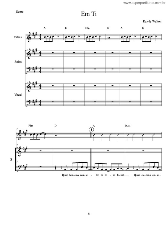 Partitura da música Em Ti v.2