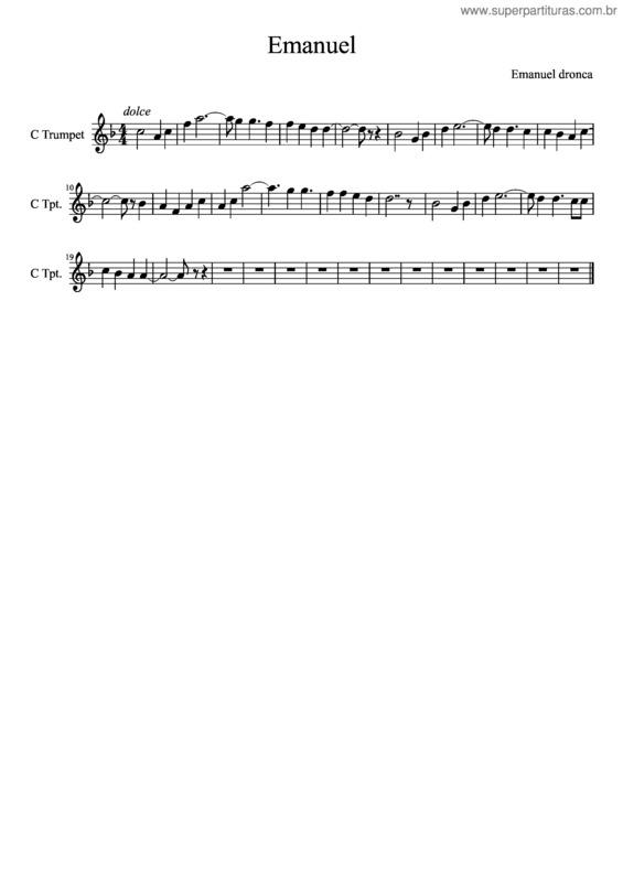 Partitura da música Emanuel v.6