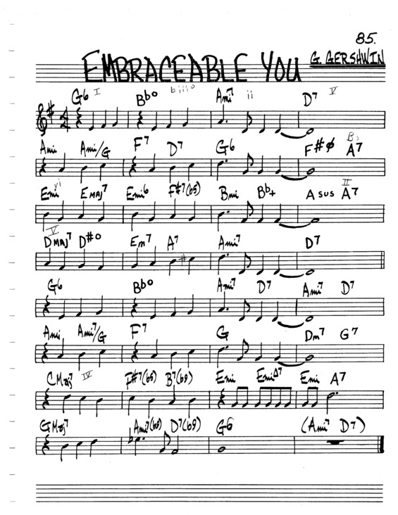 Partitura da música Embraceable You v.5