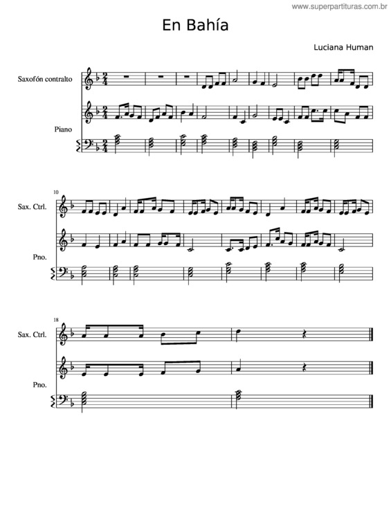 Partitura da música En Bahía 2