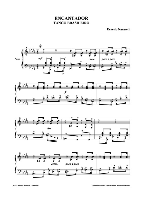 Partitura da música Encantador v.4