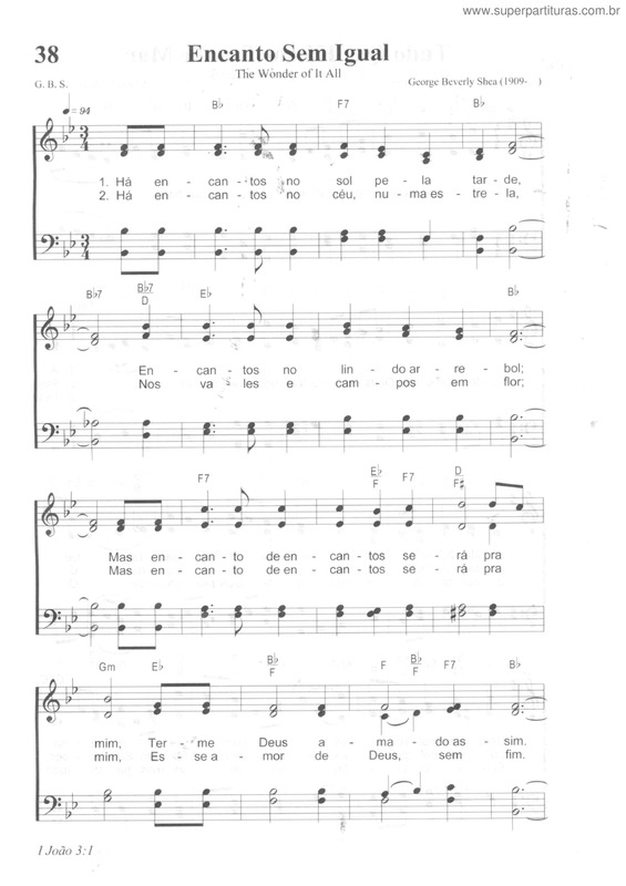 Partitura da música Encanto Sem Igual v.2