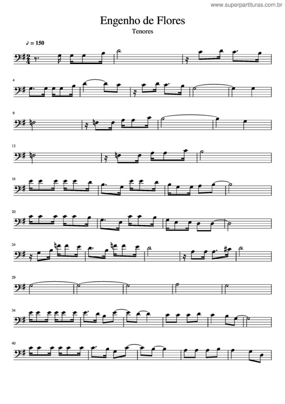 Partitura da música Engenho De Flores v.4