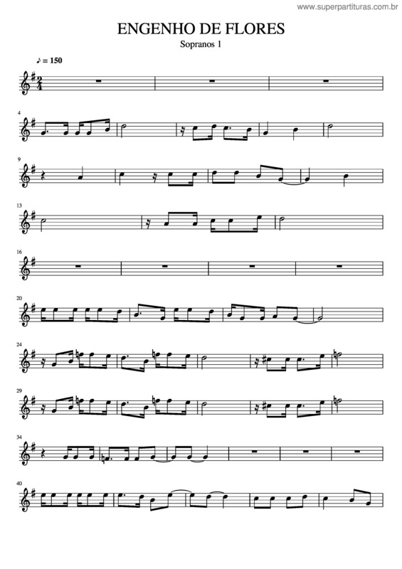 Partitura da música Engenho De Flores v.5