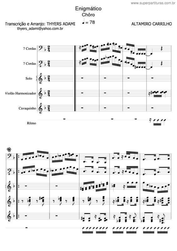 Partitura da música Enigmatico v.4