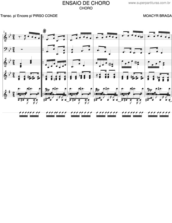 Partitura da música Ensaio De Choro v.2