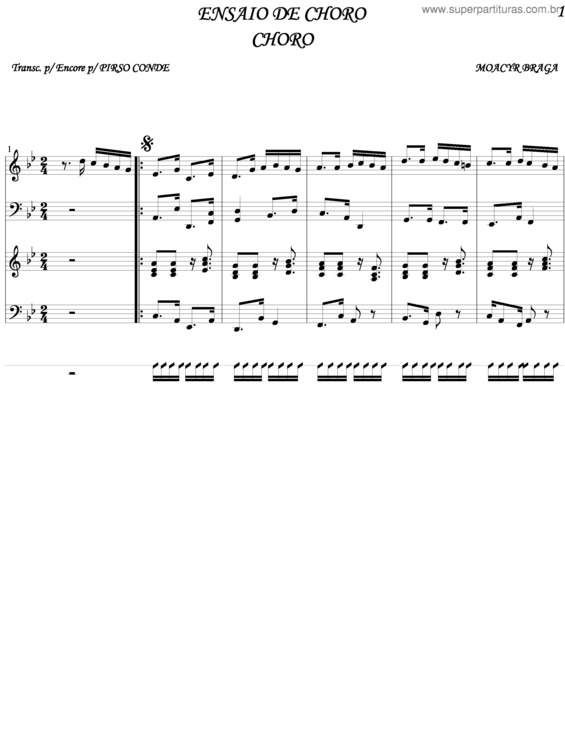 Partitura da música Ensaio De Choro v.4