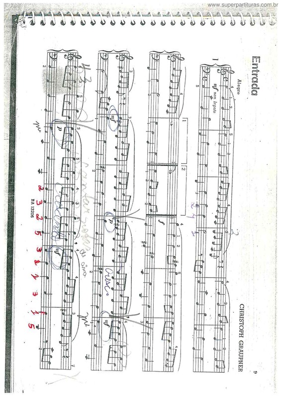 Partitura da música Entrada Alegre