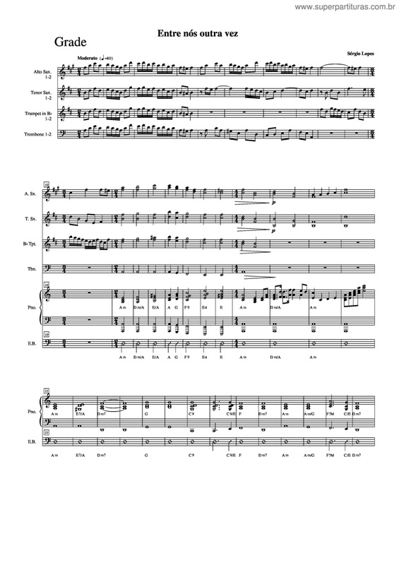 Partitura da música Entre Nós Outra Vez v.2